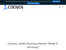 Tablet Screenshot of coenenboats.com